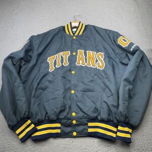 Vintage Holloway Titans Baseball Jacket Mens XL Blue Yellow Varsity OG USA